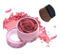 Rubor de maquillaje, ligero iluminador, rubor en polvo para mejillas, para viajes, viajes de negocios, hogar, escuela, novia, esposa, amiga, hermana, hija