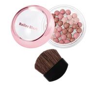 Rubor En Polvo | Bola De Rubor Natural Contorno Perlado - Cosméticos Ligeros Para Mujeres Y Niñas Todo Tipo De Piel Seca Y Grasa | Uso En Viajes Celebraciones Eventos Noches