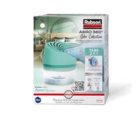 Rubson - Absorbedor de humedad Aero 360° Color Azur (1 dispositivo + 1 recarga de 450g) - Absorbedor antihumedad para habitaciones de hasta 20 m² - Deshumidificador de aire antiolor y antimoho