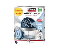 Rubson Aero 360° Deshumidificador Antihumedad y Antiolor + Tableta 450 g | Habitaciones ≤ 22 m², Previene la Condensación y el Moho, Sin electricidad, Silencioso, Antiderrames, Duración ≤ 3 meses
