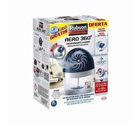 Rubson AERO 360º Deshumidificador recargable (1 dispositivo y 1 tableta de 450 g), absorbe humedad, previene la condensación y los malos olores, antihumedad absorbente