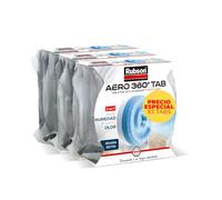 Rubson Aero 360° Tab Tabletas Recambio Deshumidificador, 3 Recargas x 450 g | Olor Neutro, Habitaciones ≤ 22 m², Previene Condensación/Moho, Ultra Absorbente, Duración ≤ 3 meses, Circulación Aire 360°
