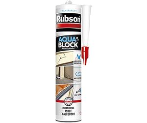 RUBSON Aquablock - Masilla para cartucho transparente, 280 ml