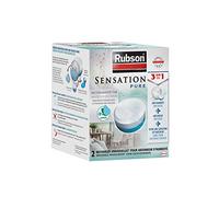 Rubson Sensation Pure | Recharges universelles pour absorbeur d'humidité parfum neutre (2 x 300 g) - Recharges 3 en 1 anti-humidité, anti-odeur et sensation de fraîcheur