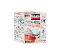 Rubson Sensation zen - Lote de 2 recargas para deshumidificador (300 g, 3 en 1, fragancia de jazmín)