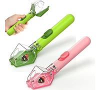 Rubu22a 2 atrapadores de insectos para niños, atrapasueños en vivo, trampa para animales vivos con lupa, herramienta de aprendizaje y descubrimiento para jardín y hogar (verde, rosa)