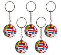 Rubu22a 3/5 llaveros de la Copa Mundial de Fútbol 2026 con banderas nacionales, llaveros de fútbol y regalos y accesorios para la Copa del Mundo, artículos deportivos 2026, colgante de mochila