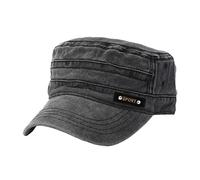 Rubu22a Gorra para hombre de algodón, sombrero plano, sombrero de exterior, visera para el sol, sombrero de paja, sombrero de paja para niños, Negro , Talla única