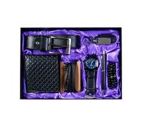 Rubu22a Reloj de pulsera para hombre, cartera, cinturón, llavero, gafas de sol, set de regalo de San Valentín, cumpleaños, regalos para hombres, regalo de aniversario para él, a, Lujo