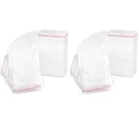 RUBY 200pcs Bolsas Transparente Celofán Plastico Funda OPP con Cierre Adhesivo, 10x16cm (Paquete de 2)