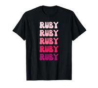 Ruby First Name Minimalist Design Camiseta