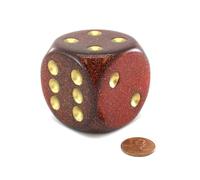 Ruby Glitter - Troquel con espirales dorados D6, 50 mm (1,97 pulgadas)