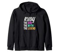Ruby The Girl The Myth The Legend Nombre Divertido Sudadera con Capucha