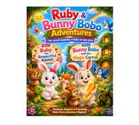 Ruby the Respectful Rabbit & Bunny Bobo and the Magic Carrot: 2 Heartwarming Stories for Kids About Kindness, Respect, Friendship, Confidence, and Magical Adventures | Perfect for Ages 3-8