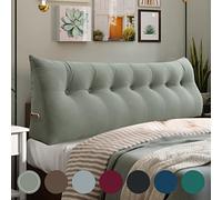 Rucener Cojín Compensado Triangular Cojín Respaldo Sofá Almohada de Lectura Gran Cojín de Sofá Cojín Cabecero de Cama Con Una Variedad de Usos Ligeramente Bronceado 200CM