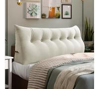 Rucener Gran Cuerpo Posicionador de Espalda en Forma de Triángulo, Cojín de Alta Respaldo, Respaldo para Cama, Perfecto para Ver la Televisión y Leer, 180 cm