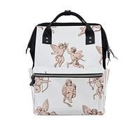 Ruchen Momia Bolsa Mochila Pañal Bolsa Cupidos Ángeles Querubines Alta Capacidad Pañales Mochilas de Maternidad Bolsa 40cm