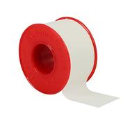 RUDAPLAST - Tiritas de fijación (5 m, con ventana lateral, ancho: 2,50 cm), color blanco