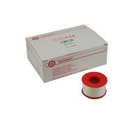 Rudasilk® Parche de Fijación con Ventanas Laterales, Rollo de Yeso Rayón, 2 Größen - 2,5 cm x 9,14 m, 1 Rolle