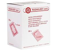 Rudavlies Sterile Sticking Plaster 7 x 5 cm (50 Pieces) by NOBA Verbandmittel Danz GmbH & C
