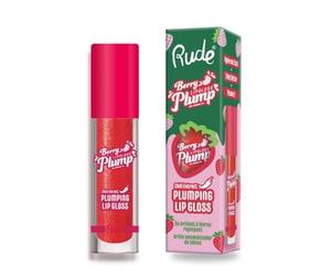 Rude Cosmetics - Berry Plump Plumping Lip Gloss - 8 Colors Crystal Clear - 4g