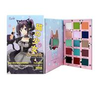 RUDE - Paleta de Sombras Manga | Inspirada en la Chica Gato | Tonos Profundos y Misteriosos | Looks Seductores y Enigmáticos | Ideal para Noche y Ocasiones Especiales, Multicolor