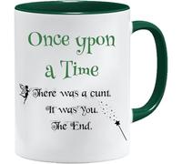 Rude Slogan - Taza para cumpleaños, Navidad, regalo divertido, celebración, novedad, grande, resistente, mango para lavavajillas, microondas