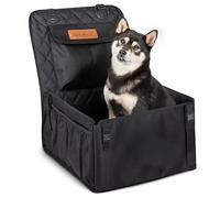Rudelkönig Asiento Perro Coche Resistente al Agua - Cesta Perro Coche para Perros pequeños en Negro