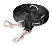 Rudelkönig Frida Correa Perro Ajustable 2,30 m - Nylon Doble | Correa multiposición para perros medianos y grandes - mosquetón giratorio 360° - resistente a la intemperie