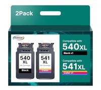 RUDGUZ PG-540XL CL-541XL Cartuchos de tinta Reemplazo para Canon 540 541 PG-540 CL-541 para Canon TS5150 para Pixma MG3600 MG3650S MG3650 MG4250 MX475 TS5100 MG3150 MX535 Impresora Inkjet
