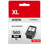 RUDGUZ PG-560XL 560 XL Cartuchos de Tinta Negra de Repuesto para Canon 560 XL PG-560XL para Canon Pixma TS7450 TS5350 TS7450i TS7450a TS5350i TS7451 TS5352 TS5351 TS5350i Negro (Negro, 1-Paquete)