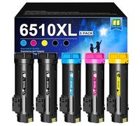 RUDGUZ Tóner Compatible con Xerox Phaser 6510, 6510XL, 6515XL, tóner para Xerox WorkCentre 6510, 6510XL, 6515XL, tóner para Xerox WorkCentre 6510N 6510DN 6510DNI 6515N 6515DN 6515DNI (5-Pack)