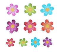 Rudiaoa 10pcs/Set Anti Non No Slip Mat Bañera Flor Flor Seguridad Piso Ducha del Baño Dicalas Adhesivas
