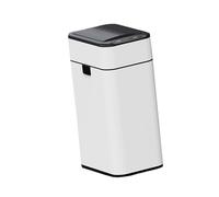 Rudiaoa 15L Stainless Steel Smartly Trash Bin Waste with 1200mAh Battery Trash Can Quiet Operates For Home Offices Space Steel Garbage
