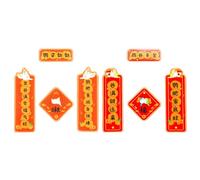 Rudiaoa 2 piezas de acrílico para loros para decoración de festivales, hogar y espacio comercial, parejas colgantes, pergaminos del año chino, decoraciones de jaula de pájaros