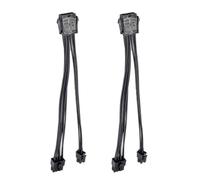 Rudiaoa 2 Uds Placas Base CPU 8Pin 8P A 8P + 4P Cable De Extensión Alimentación Macho A Cable 20CM para Placas Base