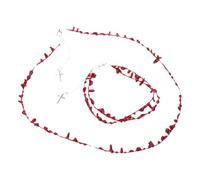 Rudiaoa 2 Unids/set Elegante Collar De Pulsera Gota Sangre Roja Accesorios Joyería Con Estilo Para Hombres Y Mujeres Cuerda Mano Fina Gota Sangre Roja