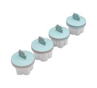 Rudiaoa 4 Piezas Lindo Bebé Suplemento De Alimentos Molde Huevo Caldera Postre Moldes con Reutilizable Huevo Cocina Herramientas Resistencia A La Temperatura Suplemento Alimenticio Molde