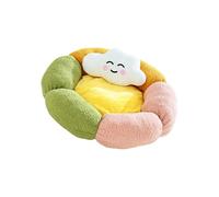 Rudiaoa Almohadilla De Descanso Suave Ovalada Calidad con Reposacabezas Verde Tonos Y Base Resistente para Animales Tamaño Mediano Cómoda Cama para Gatos con Flecos Altos