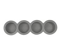 Rudiaoa Antiadherente 4 Incluso Pudín Jalea Molde De Pastel Moldes Jabón Hechos A Mano Patrón Molde Pastel Silicona Resistente Calor Gris Moldes Silicona para Resina Jabón Velas