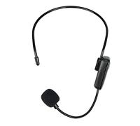 Rudiaoa Auriculares Micrófono Inalámbrico FM para Altavoces Guía Reuniones Promoción Ventas Enseñanza Micrófono Radio Portátil