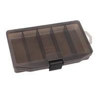 Rudiaoa Caja de aparejos de pesca con 5 compartimentos, organizador de cebos, caja de almacenamiento para caja de pendientes