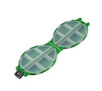 Rudiaoa Caja de aparejos de pesca de doble cara para cebos, señuelos, organizador de herramientas para aparejos de herramientas, caja de almacenamiento de ganchos con separadores extraíbles