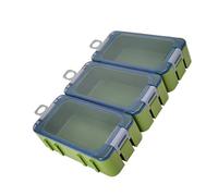 Rudiaoa Caja de aparejos pequeña resistente al agua, accesorio de pesca luminoso, portátil, fácil de llevar, caja de mar