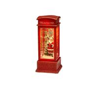 Rudiaoa Christmas Snowflake Phone Booth Crystals Lamp Plastic Holiday Decoration For Family Celebration Setups Plastic Christmas Tree Toppers Decoration