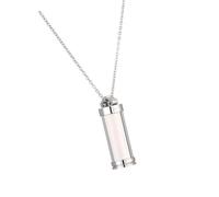 Rudiaoa Collar con colgante de urna extraíble para cenizas conmemorativas con diseño que se puede abrir, joyería para mascotas, perros, gatos, collar con colgante de pérdida