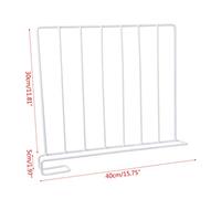 Rudiaoa Divisores De Estantes para Armario Estantes Divisorios para Ropa Almacenamiento Organizador De Cocina Contenedores Blancos