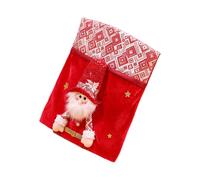 Rudiaoa Funda de asiento de tela suave con diseño de muñeco de nieve de Papá Noel, diseño de cambio rápido para Navidad, hogar, oficina, estilo reutilizable, protector de silla de festival