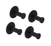 Rudiaoa Gancho De Metal para Abrigos Colgador De Toallas Montado En La Pared Hardware De Metal Individual De Acero Inoxidable Batas De Acero Inoxidable Montadas 4 Uds.