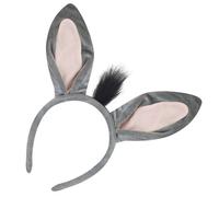 Rudiaoa Halloween Donkey Cosplay Accessories War Headband Tail Bowtie Skirt For Children Halloween Role Play School Play Accessories